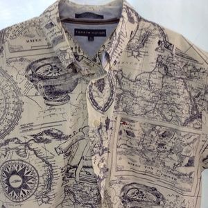 Tommy Hilfiger Nautical Explorer Theme Shirt XL